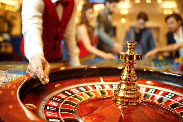 Live bingo studio setup with professional dealer at table